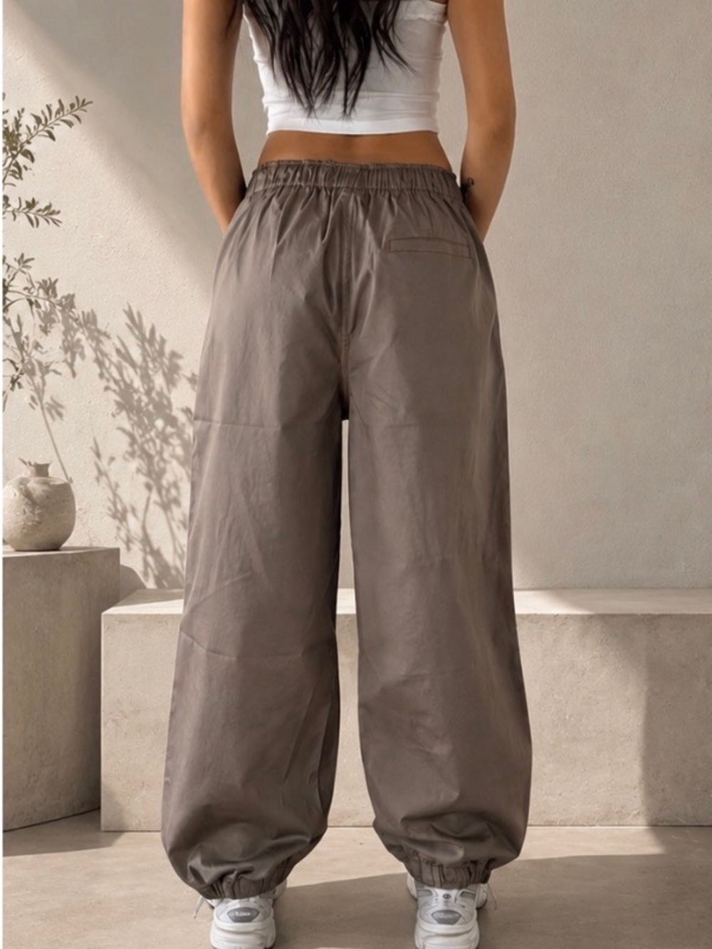 Easel Mushroom Cargo Jogger Pants - Picture 2 of 8